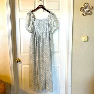 Floral Empire Waist Maxi Dress